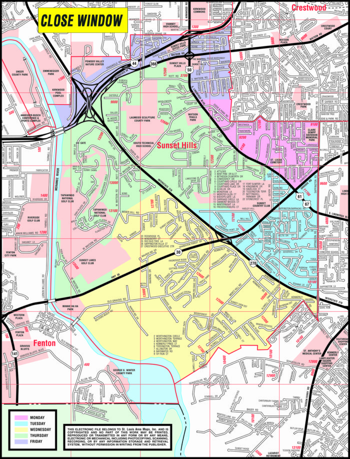 Zone Area Map – American Eagle Waste